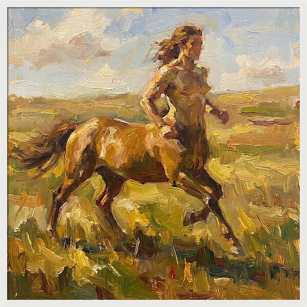 Centaur Running Through Fields