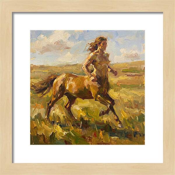 Centaur Running Through Fields