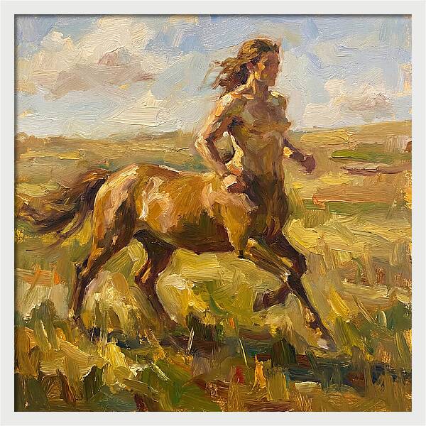 Centaur Running Through Fields