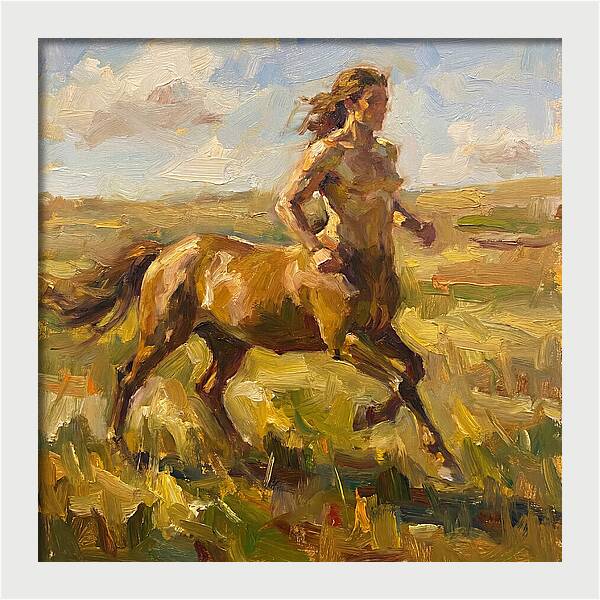 Centaur Running Through Fields