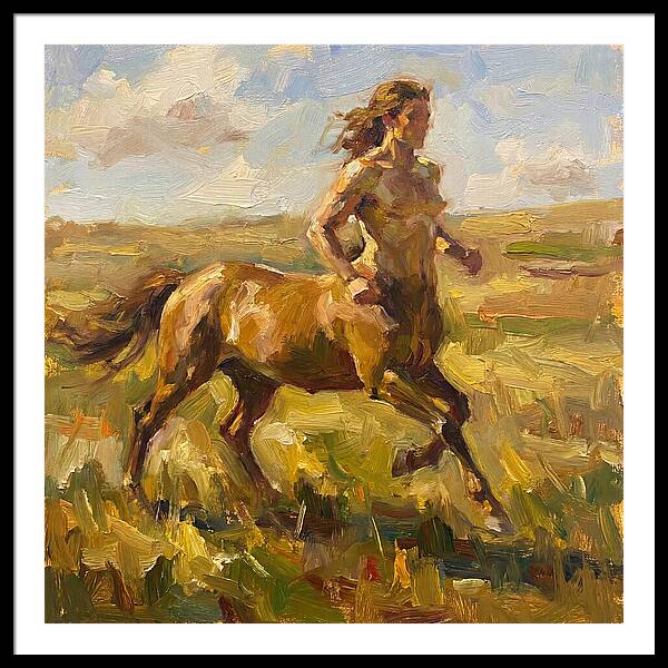Centaur Running Through Fields