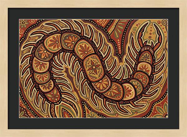 Centipede Folk Art