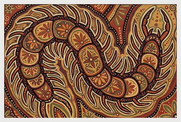 Centipede Folk Art