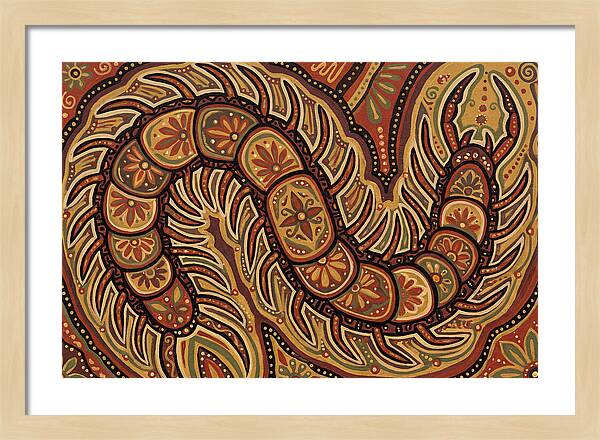 Centipede Folk Art