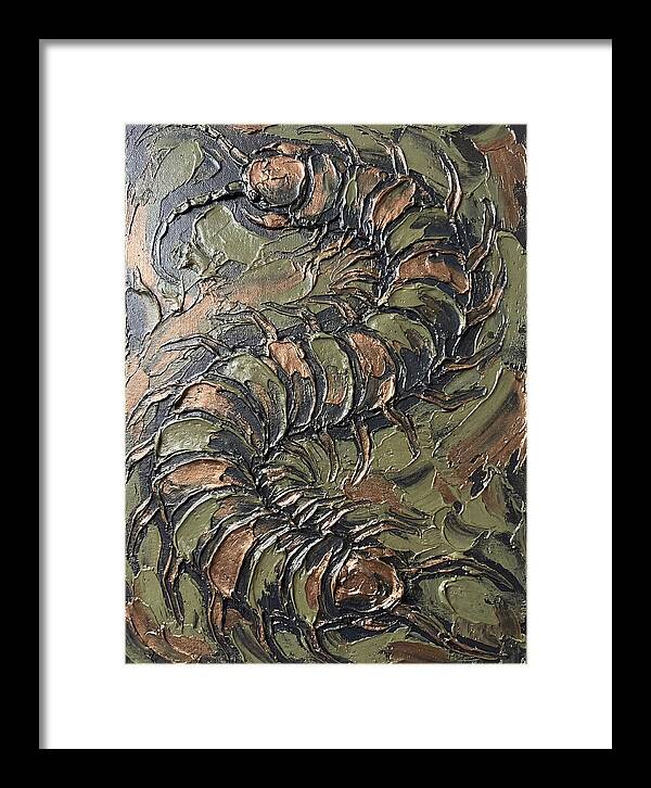 Centipede In Textured Earth Tones