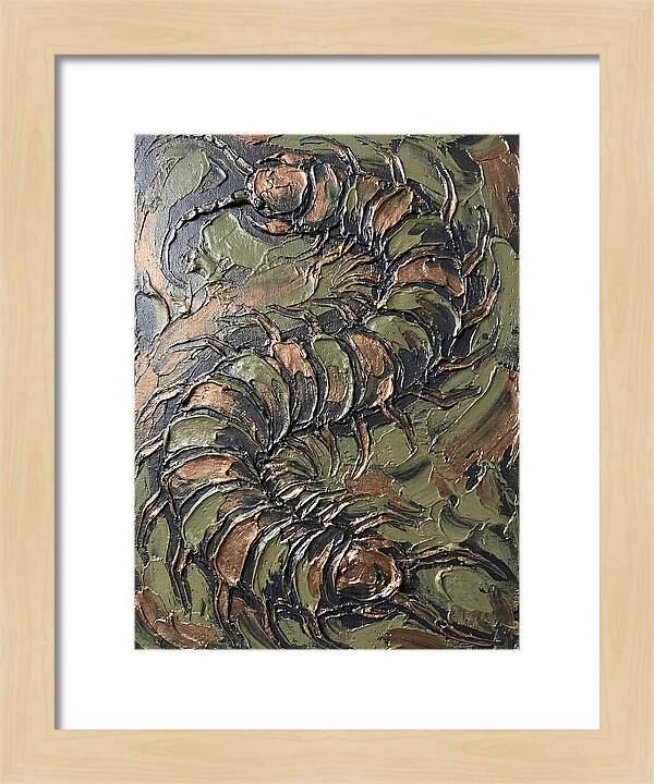 Centipede In Textured Earth Tones