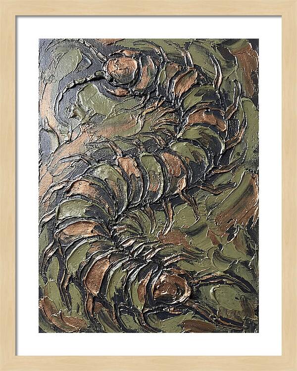 Centipede In Textured Earth Tones