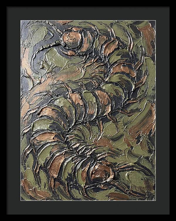 Centipede In Textured Earth Tones