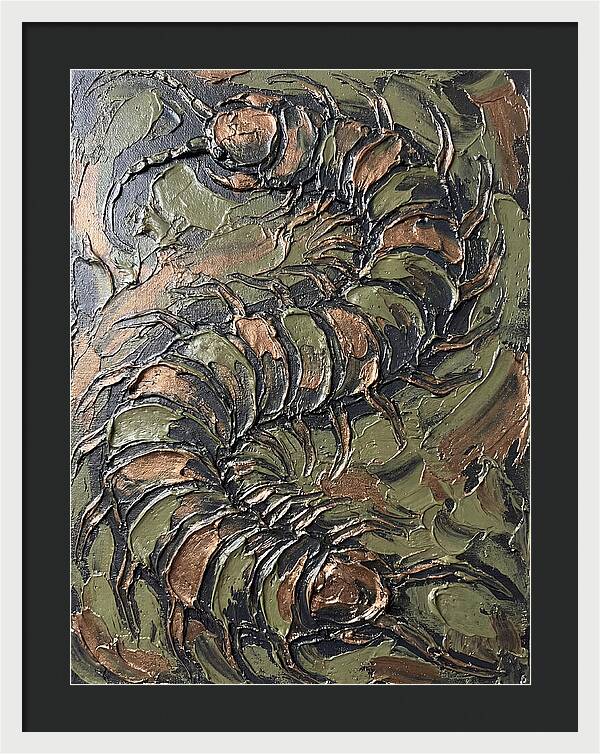 Centipede In Textured Earth Tones