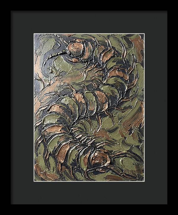 Centipede In Textured Earth Tones