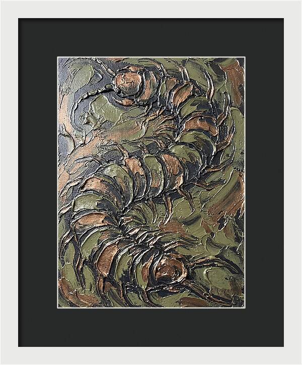Centipede In Textured Earth Tones