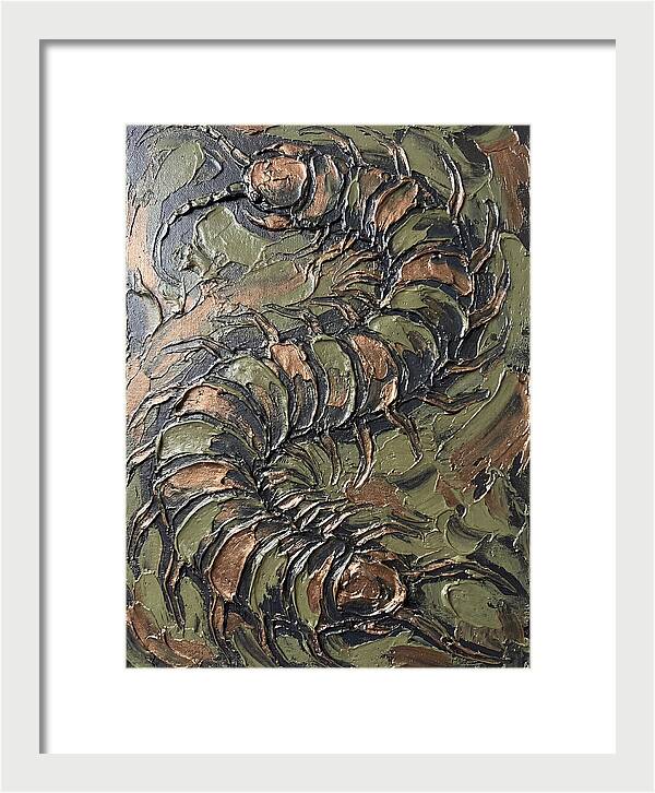 Centipede In Textured Earth Tones