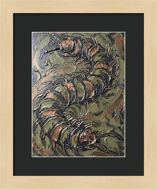 Centipede In Textured Earth Tones