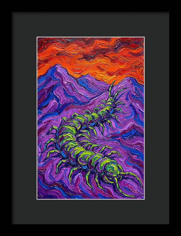 Centipede In Vibrant Landscape