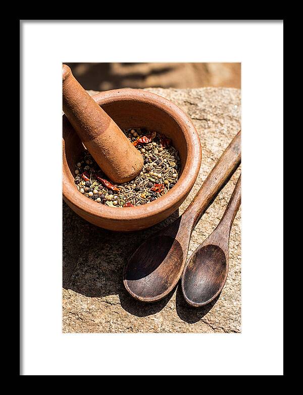 Ceramic Mortar With Spice Blend