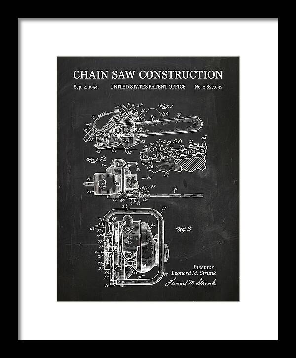 Chain Saw Chalkboard Patent Us2827932a