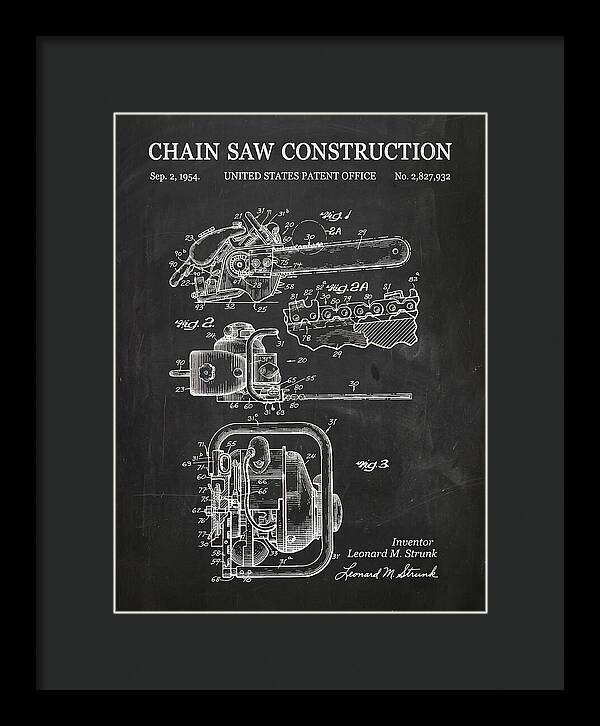 Chain Saw Chalkboard Patent Us2827932a