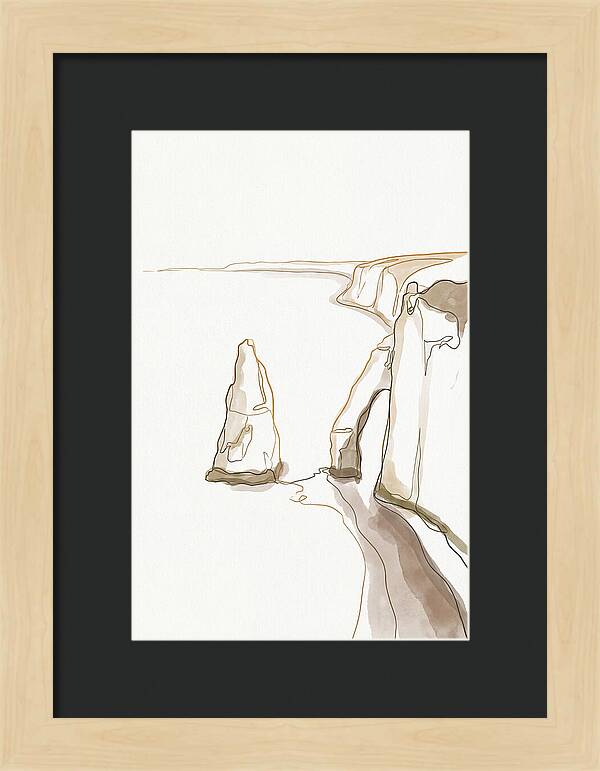 Chalk Sea Stack Serenity