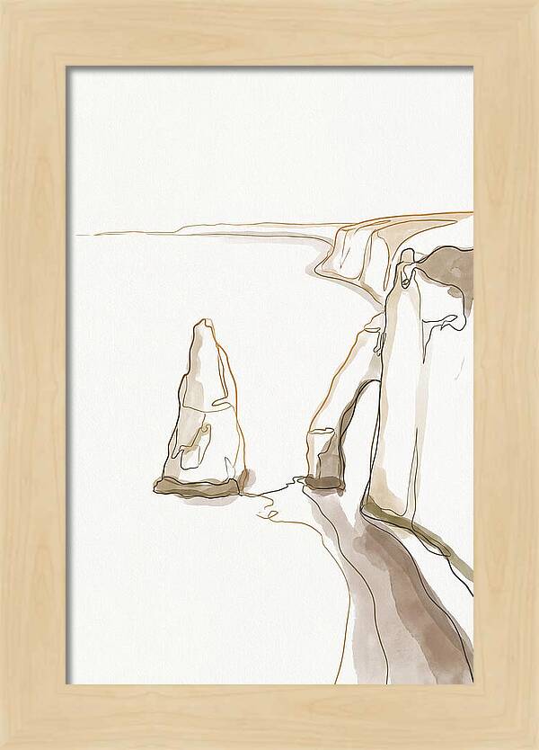 Chalk Sea Stack Serenity