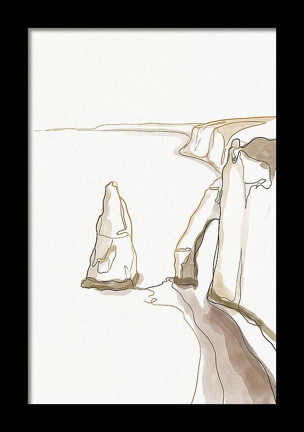 Chalk Sea Stack Serenity