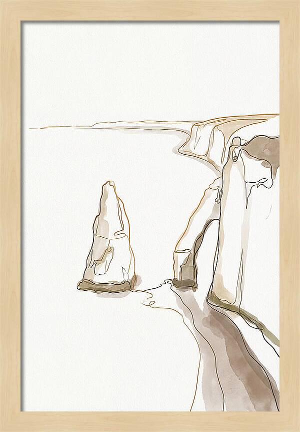 Chalk Sea Stack Serenity