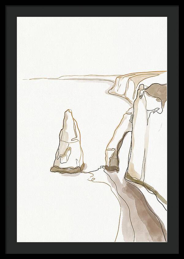 Chalk Sea Stack Serenity