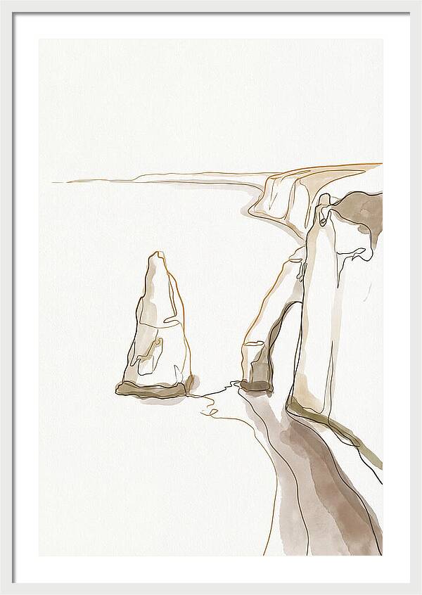 Chalk Sea Stack Serenity