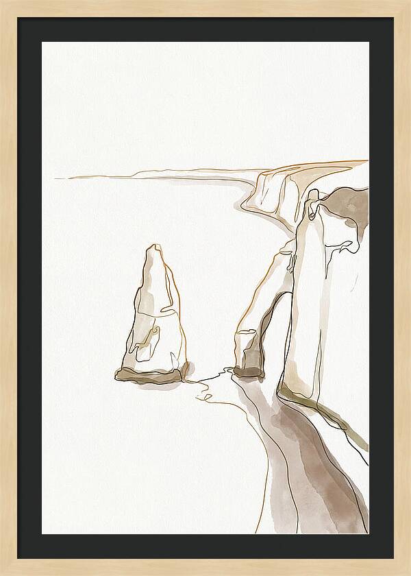 Chalk Sea Stack Serenity