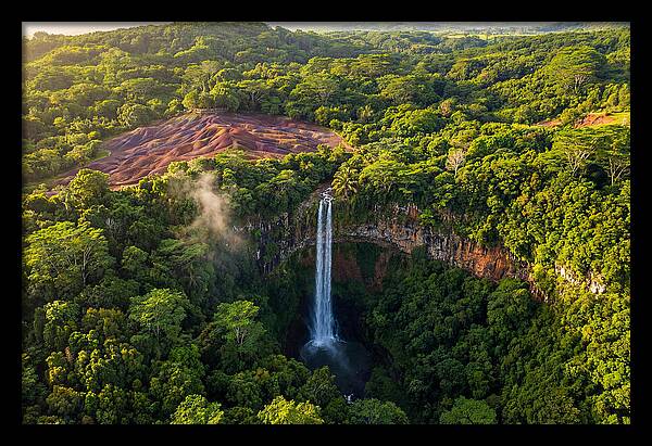 Chamarel Waterfall From Above
