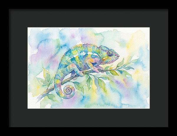 Chameleon Among Soft Hues