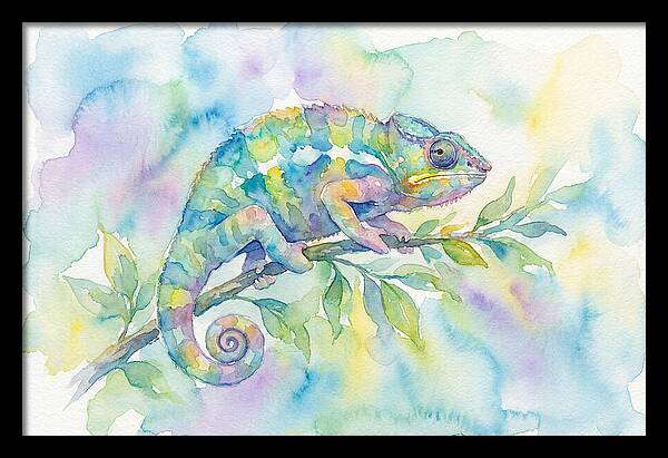 Chameleon Among Soft Hues