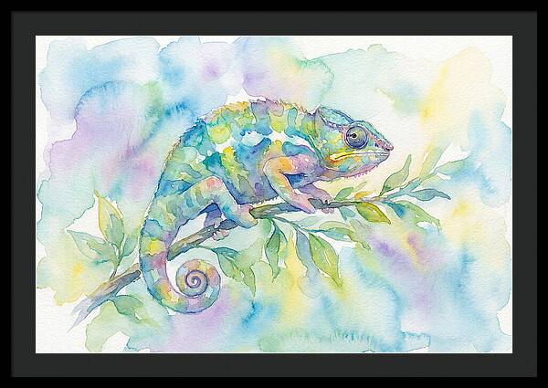 Chameleon Among Soft Hues