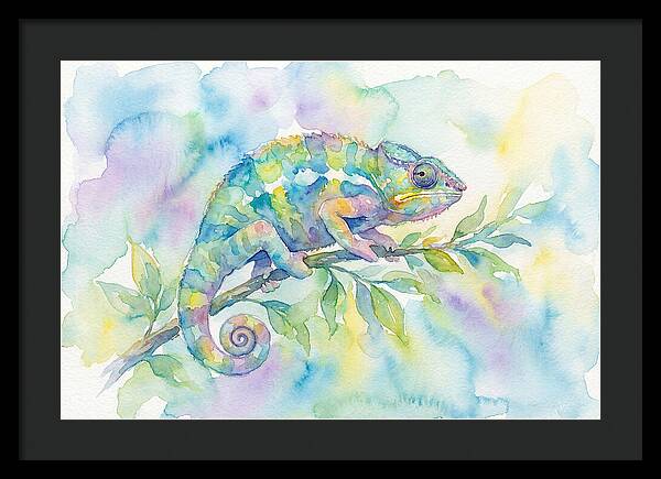 Chameleon Among Soft Hues