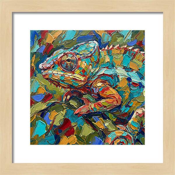 Chameleon In Vibrant Colors