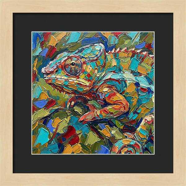 Chameleon In Vibrant Colors