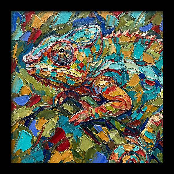 Chameleon In Vibrant Colors