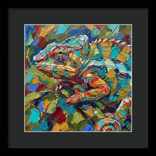 Chameleon In Vibrant Colors