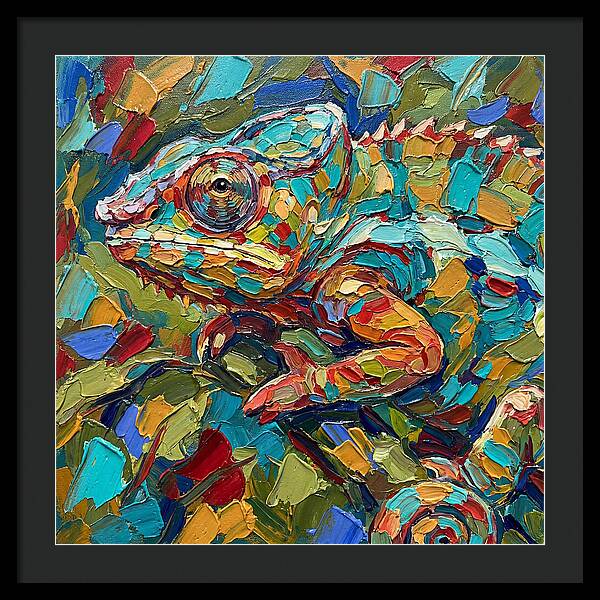 Chameleon In Vibrant Colors