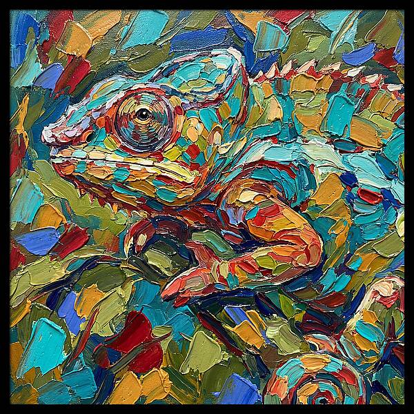 Chameleon In Vibrant Colors