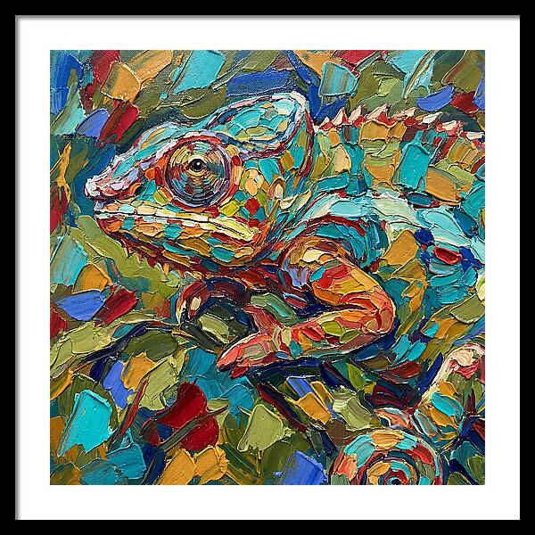 Chameleon In Vibrant Colors