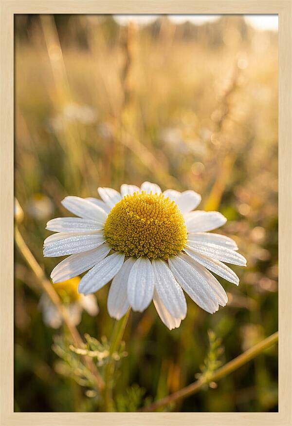 Chamomile Blossom In Sunlight