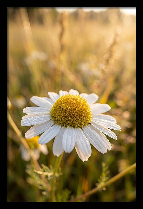 Chamomile Blossom In Sunlight