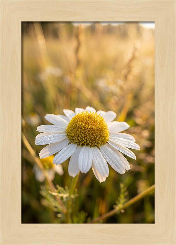 Chamomile Blossom In Sunlight
