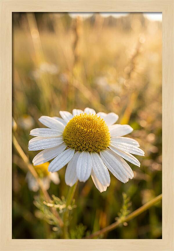 Chamomile Blossom In Sunlight