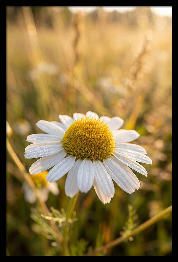 Chamomile Blossom In Sunlight