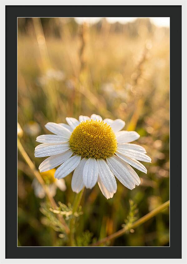 Chamomile Blossom In Sunlight