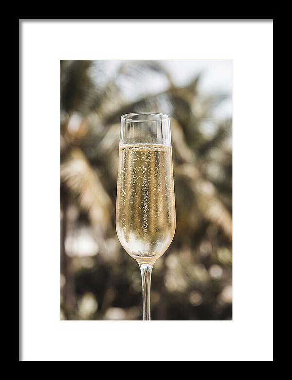 Champagne Flute With Bubbles