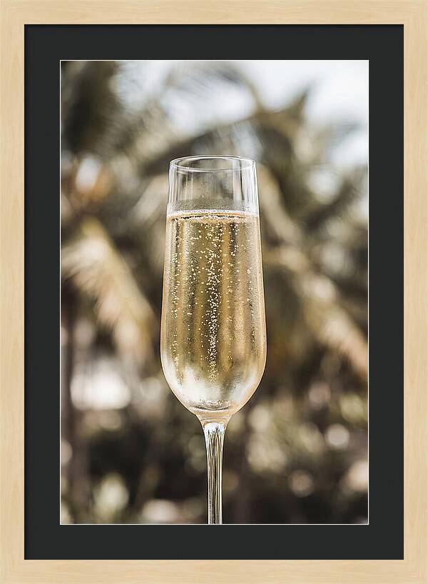 Champagne Flute With Bubbles