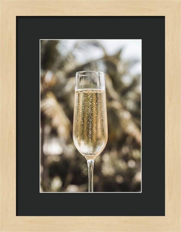 Champagne Flute With Bubbles
