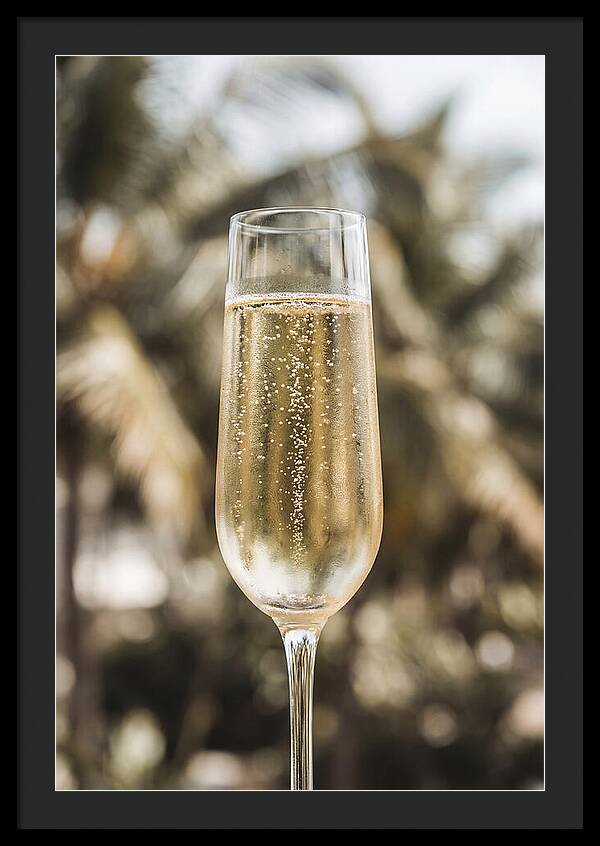 Champagne Flute With Bubbles